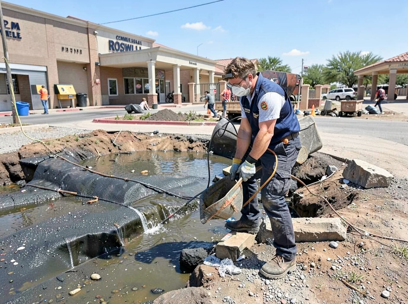 Commercial Sewage Backup Cleanup in Roswell, NM